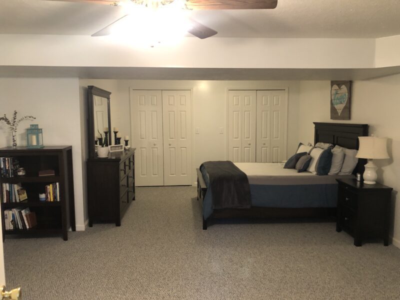 Walk-out basement w/ private bedroom, bathroom and living area